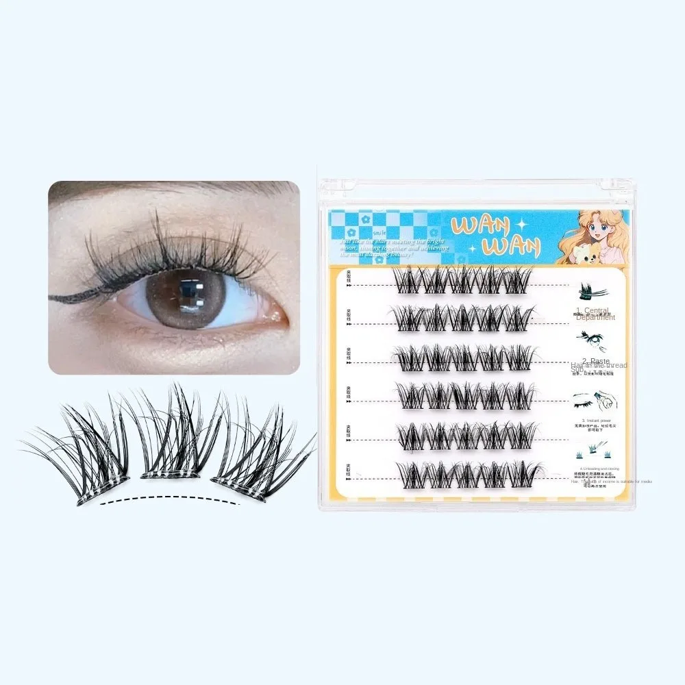 Dolci grappole per ciglia autoadesive trucco adesivo riutilizzabile ciglia finte fai da te grappole per ciglia finte individuali strumento per il trucco