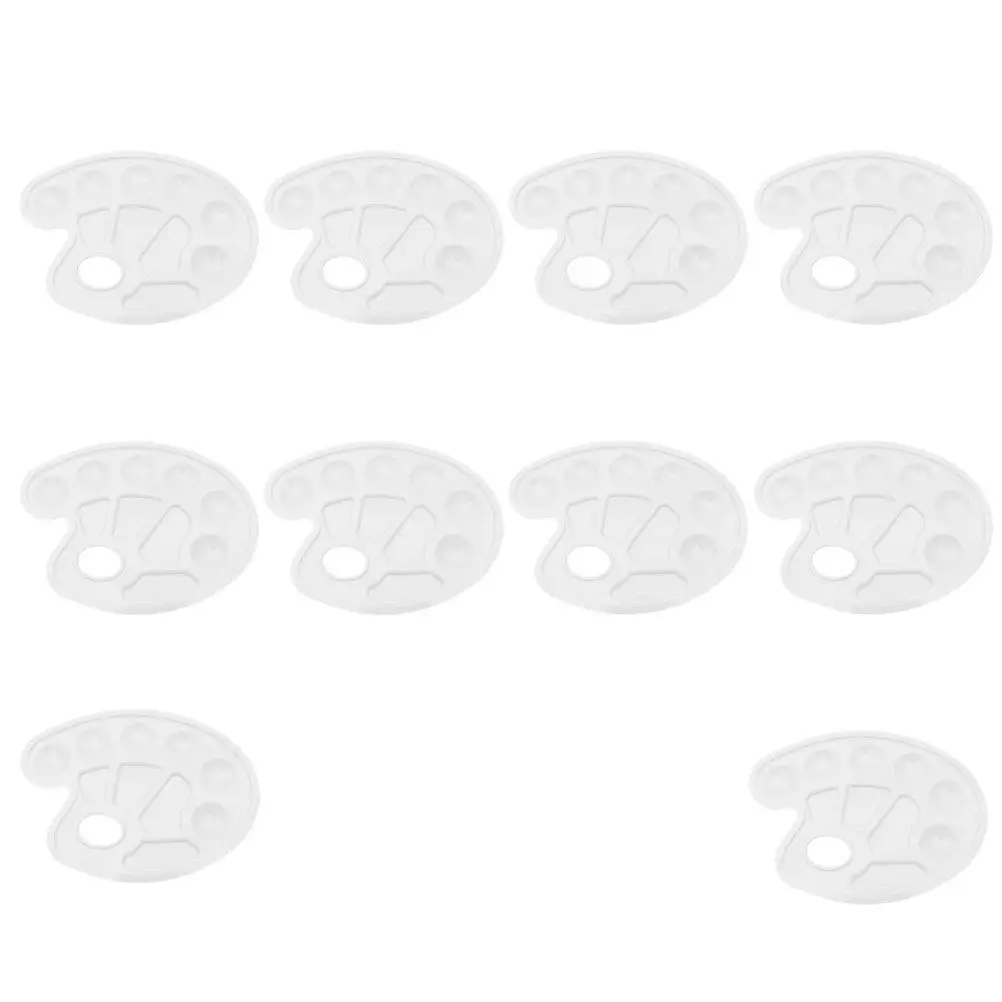 Paint Palette Trays 10 Piece Color Mixing Plates with Wells for Artists Students Kids Watercolor Painting