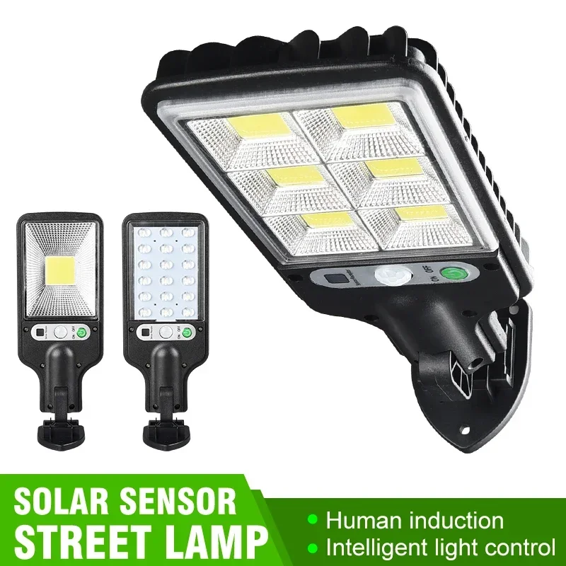 

Outdoor Solar Sensor Wall Light COB LED Waterproof Human Induction Street Lamp Garden Courtyard Sensor Street Light