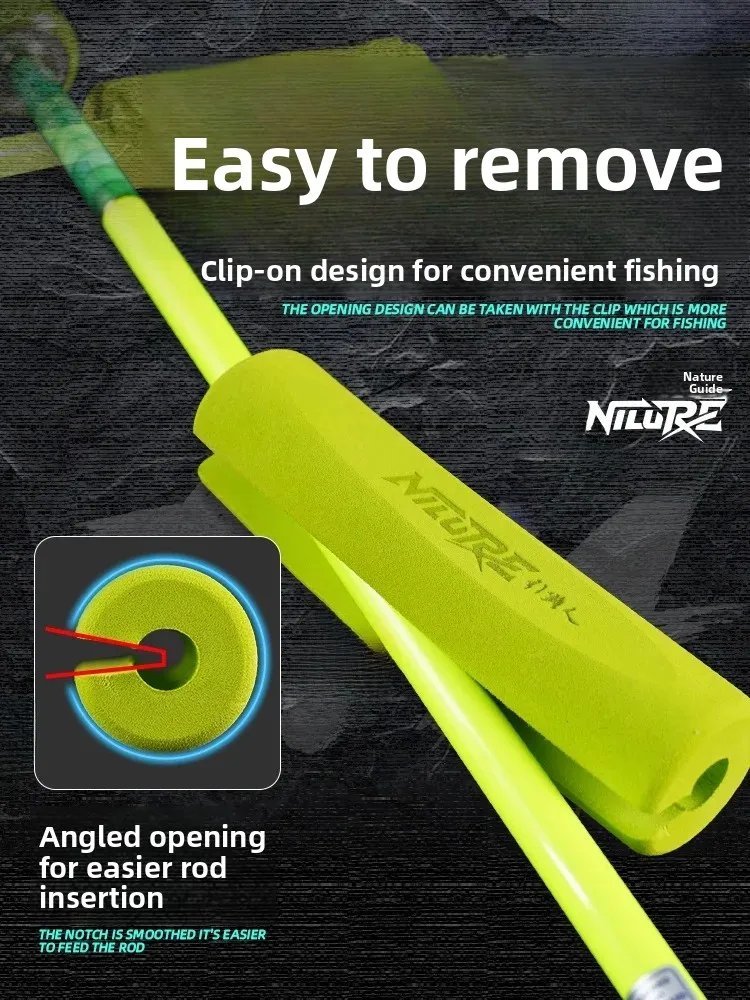 EVA Fishing Rod Protection Sleeve Anti-slip Thickened Grip Clamp on Rod Holder DIY Handle Fishing Rod Cover Outdoor Camping Gear