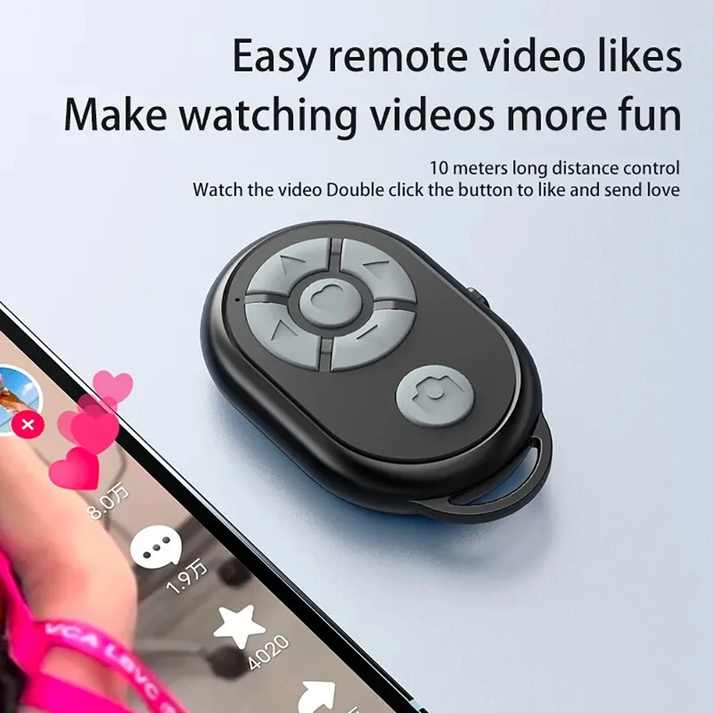Phone Buttons Bluetooth Remote for iPhone Xiaomi Samsung Phone Universal Remote Control Selfie Stick Bluetooth Camera Controller