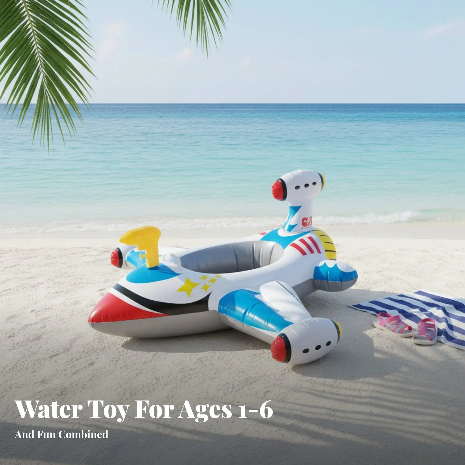 Kids Swimming Seat Ring, Anti-Rollover Thickened Infant Float, Pool Flotation Device