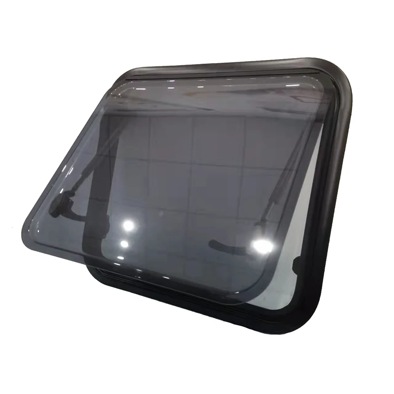 Best Price Customizable Size RV Round Corner Push-Out Window Aluminum Frame 900x500mm
