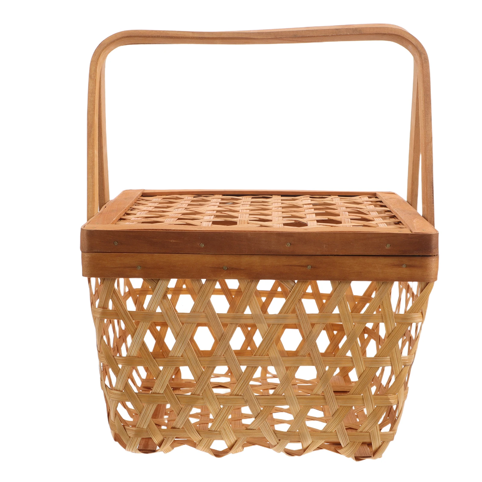 Cesta de bambú para Festival de Dragon Boat, Material resistente, solución de almacenamiento de alimentos de diseño único, fruta decorativa versátil