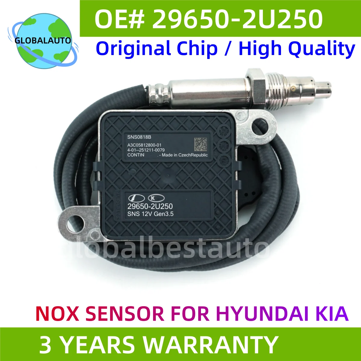 

29650-2U250 SNS0818A Nox Sensor Nitrogen Oxygen Sensor 296502U250 For Hyundai Tucson 2017-2021 2.0 Hybrid Diesel high quality