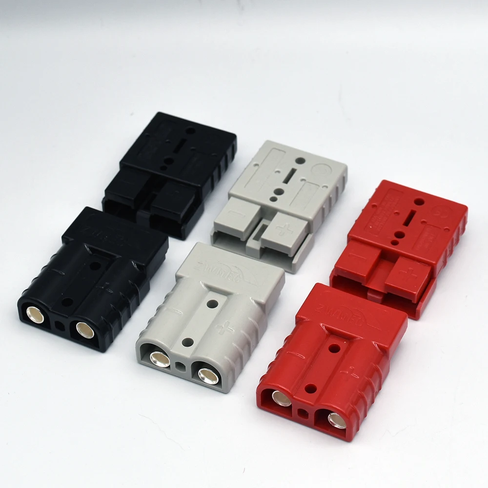 

2PCS For Anderson 50A 120A 175A 350A 600V Plug Cable Terminal Battery Power Connector Kit Quick Plug Battery Charging Connector