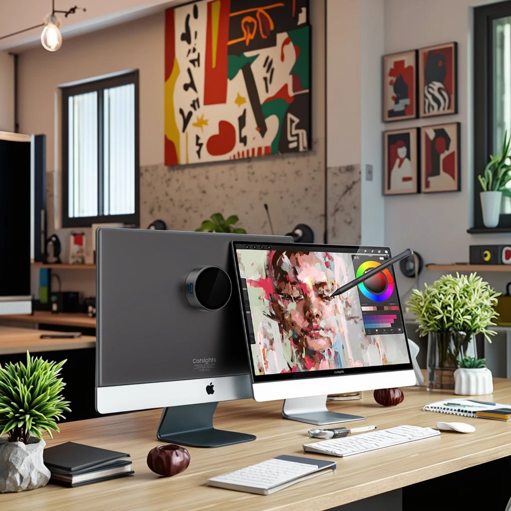 شاشة خارجية جديدة مقاس 13.3 بوصة لعام 2025، شاشة محمولة قابلة للتوسيع ثلاثية لأجهزة الكمبيوتر المحمول والكمبيوتر الشخصي #2