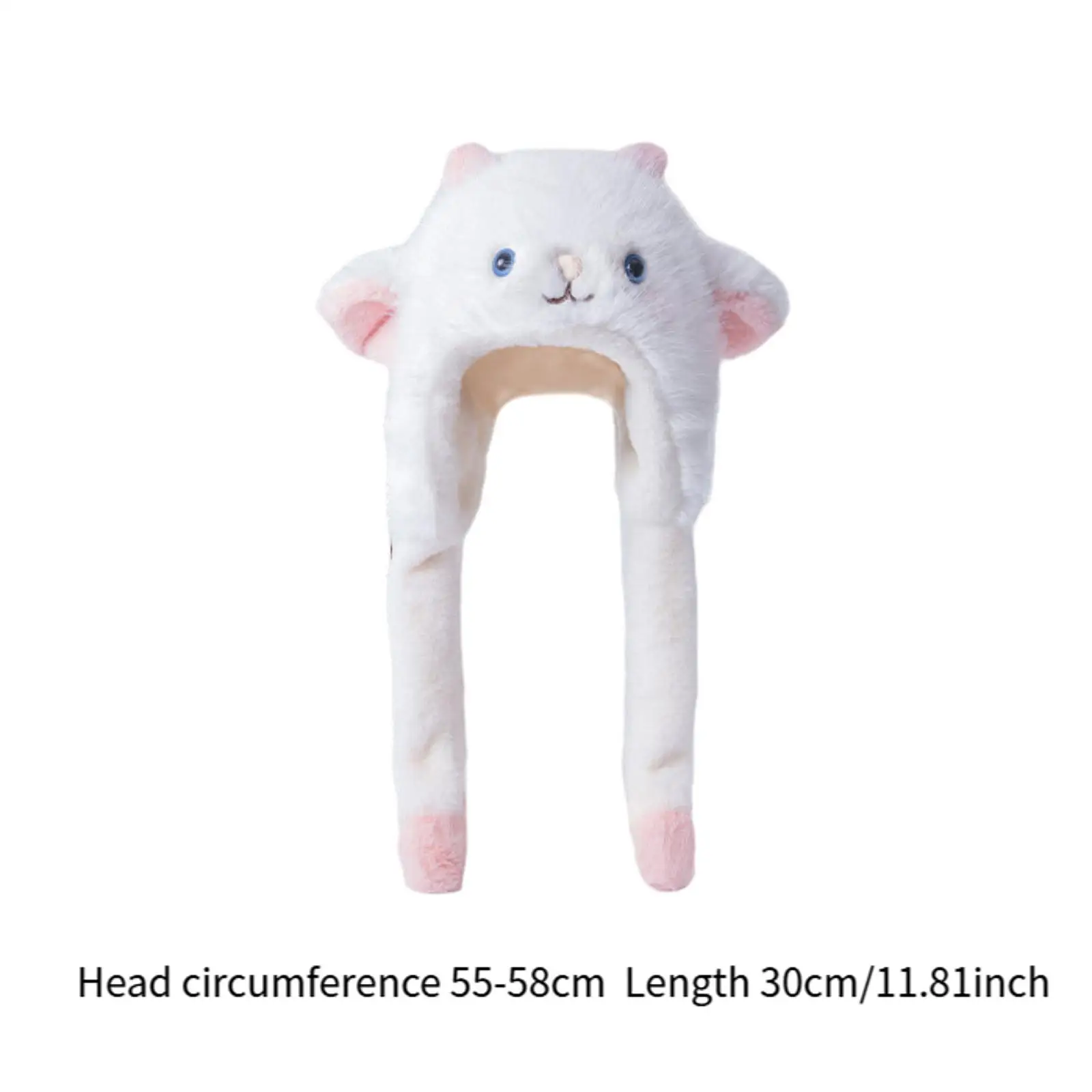 قبعة أذن شتوية من القطيفة على شكل حيوانات لحفلات أعياد الميلاد والسفر