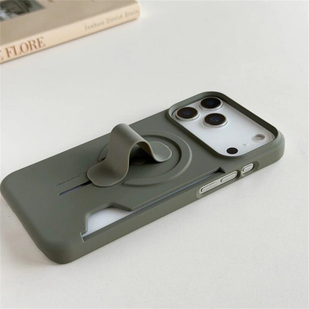 Luxury Candy Color Wallet For Magsafe Matte Case for iPhone 17 16 15 14 13 Pro Max Magnetic Wireless Charging Frameless Cover view 2