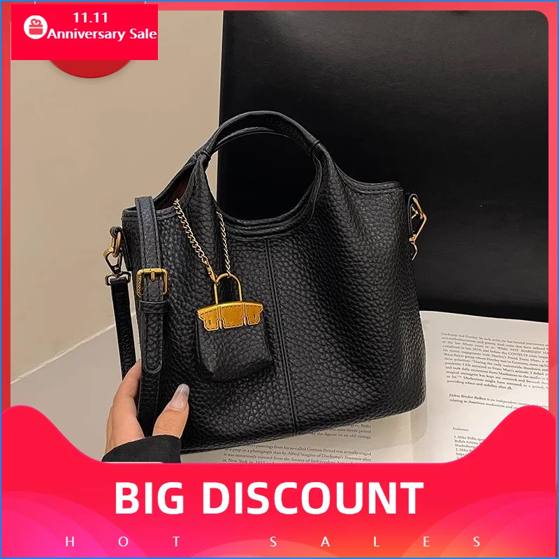 

2025 New Women's Bags Ankela Red Bags Autumn and Winter Shoulder Crossbody Bags With Small Coin Purse Luxury Composit Bags