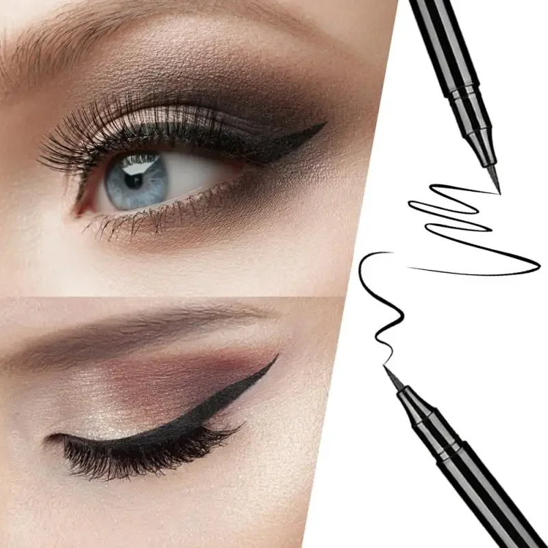 Czarny wodoodporny szybki eyeliner w płynie Długotrwały antyolejowy eyeliner w ołówku Naturalny makijaż Kosmetyczny Uroda Eyepen