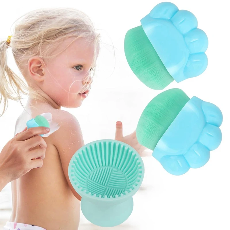 AB09-Applicatore per protezione solare per bambini, set di pennelli per protezione solare, applicatore per lozione per protezione solare Applicatore per protezione solare da viaggio