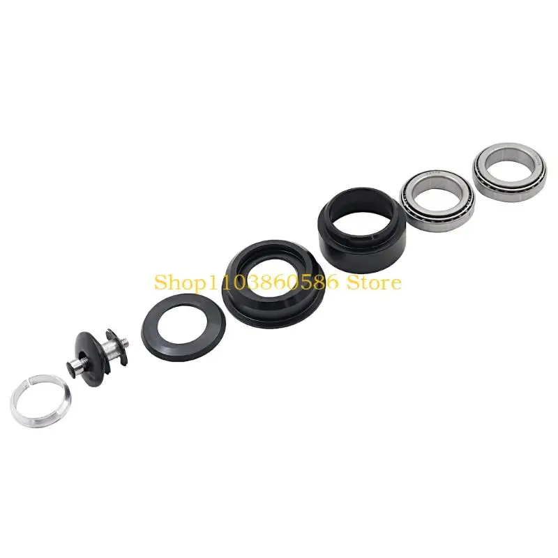242A Steering Stem Bearing Repair Kit for Motorcycle Steering Column Maintenance Service, Steel Bearing Parts with Matched
