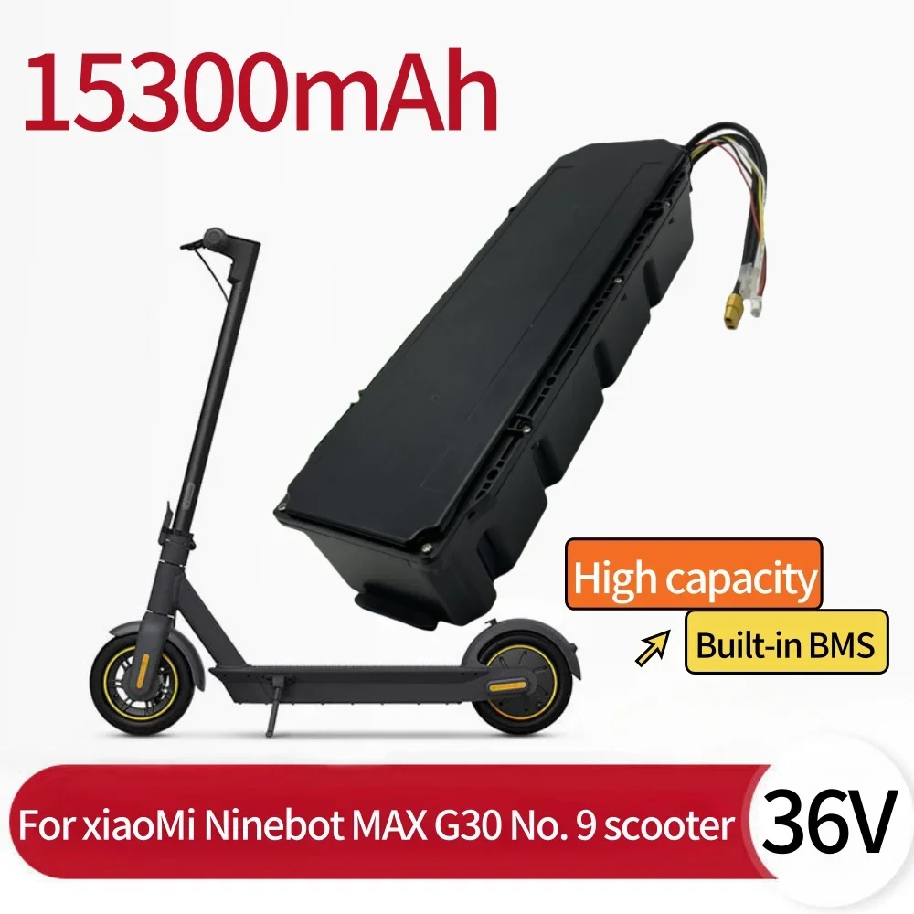 High quality original 10S6P 36V 15300mAh for special battery pack For Xiaomi Ninebot G30 MAX No. 9 Electric Scooter battey