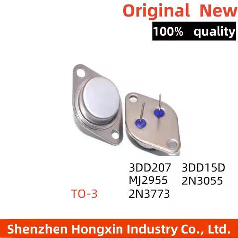 1-10 pcs New High Power Transistor MJ2955 3DD207 3DD15D 2N3055 2N3773 TO-3 Gold Sealed Direct Insertion