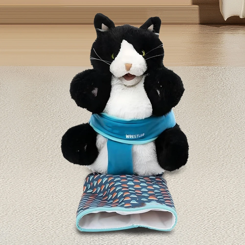 Cats Puppet Wrestler Cat Wrestling Toy Puppet Interactive Hand Puppet with Tough Padding Hand Glove for Safe Play Cat & Dog Toys