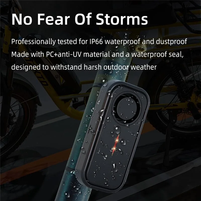 SCLS voertuig zoeken vibratie fietsalarm, 113Db op afstand bestuurbare motor- en fietsbeveiligingsdetector