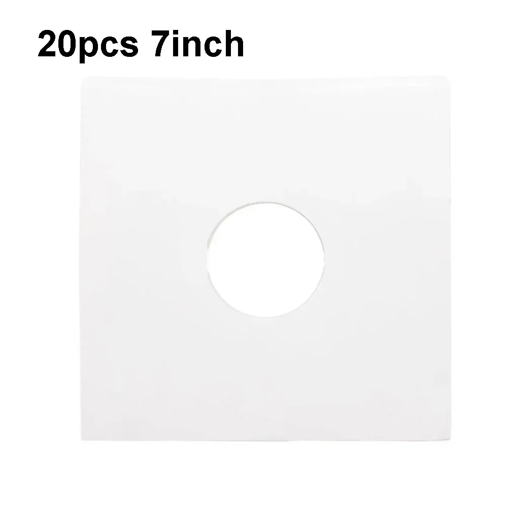 20pcs 7/10/12inch White Vinyl Record Protecter LP Bags Record Sleeves Anti-static Record Sleeves Packaging Bag