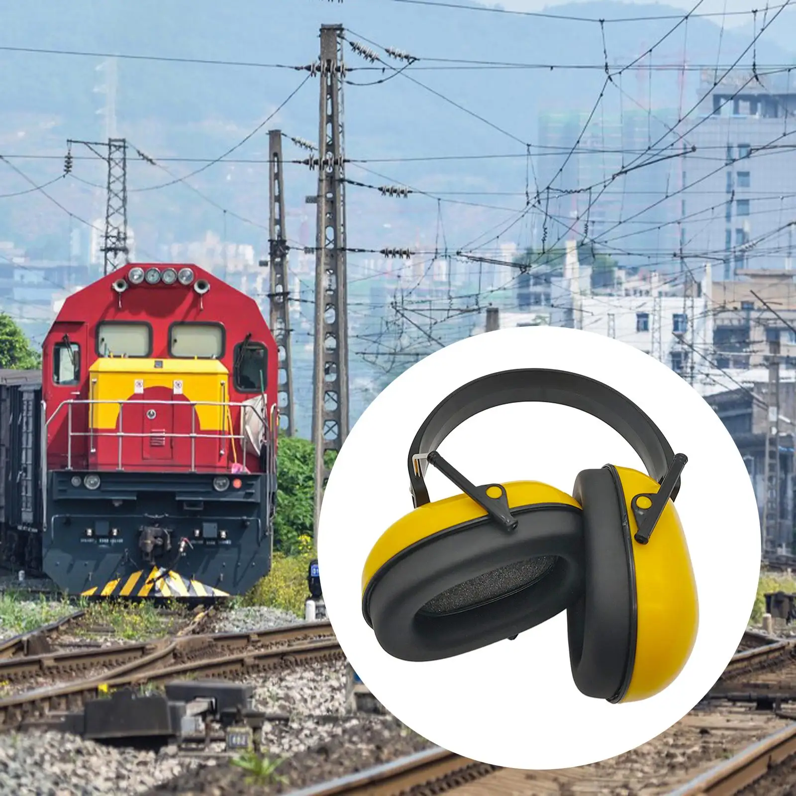 Toddler Ear Muffs Noise Reduction Lightweight Headphones Foldable Earplugs Headband for Shooting Concerts 