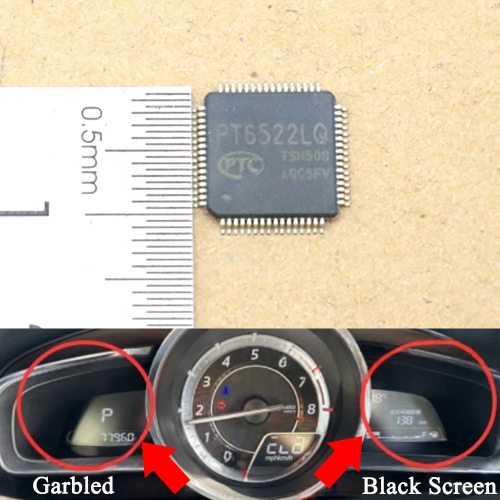 

Speedometer Dashboard Instrument Cluster Black Screen Display Fault Repair Power Chip For Mazda 3 Axela BM BN CX-3 DK 2 Demio DJ