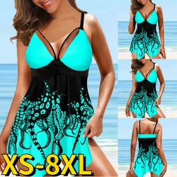 2022 Women New Design Printing Bathing Suit Female Two Pieces Swimsuit Female Sexy Bikini Swimwear Summer Ladies Tankini Sets