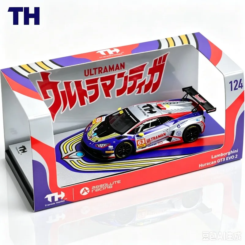 th-1-64-63-lamborghini-huracan-gt3-evo-2-alloy-die-casting-car-model-adult-collectibles-holiday-giftsdesktop-decoration