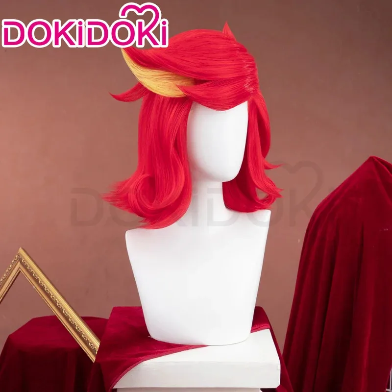 متوفر شعر مستعار Niffty أنيمي تأثيري DokiDoki النساء 35 سنتيمتر شعر أحمر أصفر Niff خادمة Niffty تأثيري تسليط الضوء على غطاء الشعر الصباغة