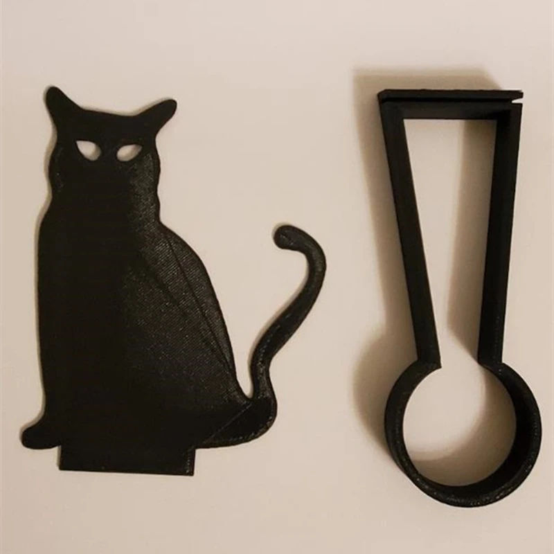 Black Cat Shadow Caster Novelty terror Candle Holder Shadow Projectors  Indoor Halloween Decoration