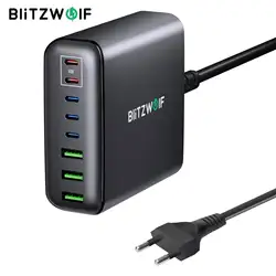 Blitzwolf BW-S26 250W 8-Port USB PD Charger 3USB-A+5USB-C PD3.0 QC3.0 AFC FCP PPS APPLE Fast Charging Desktop Charging Station