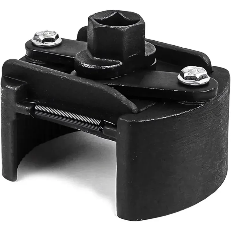 Filter Disassembly Tool Adjustable Oil Filter Wrench Universal Car Remover Tool Two-Jaws 60-80mm Range Maintenance Repair Tool