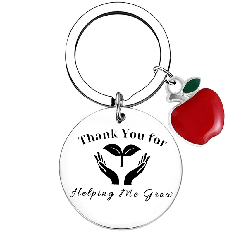 Coworker Leaving Gifts, Graduation Gifts Graduation Keychain, Teacher Gifts Thank You For Helping Me Grow