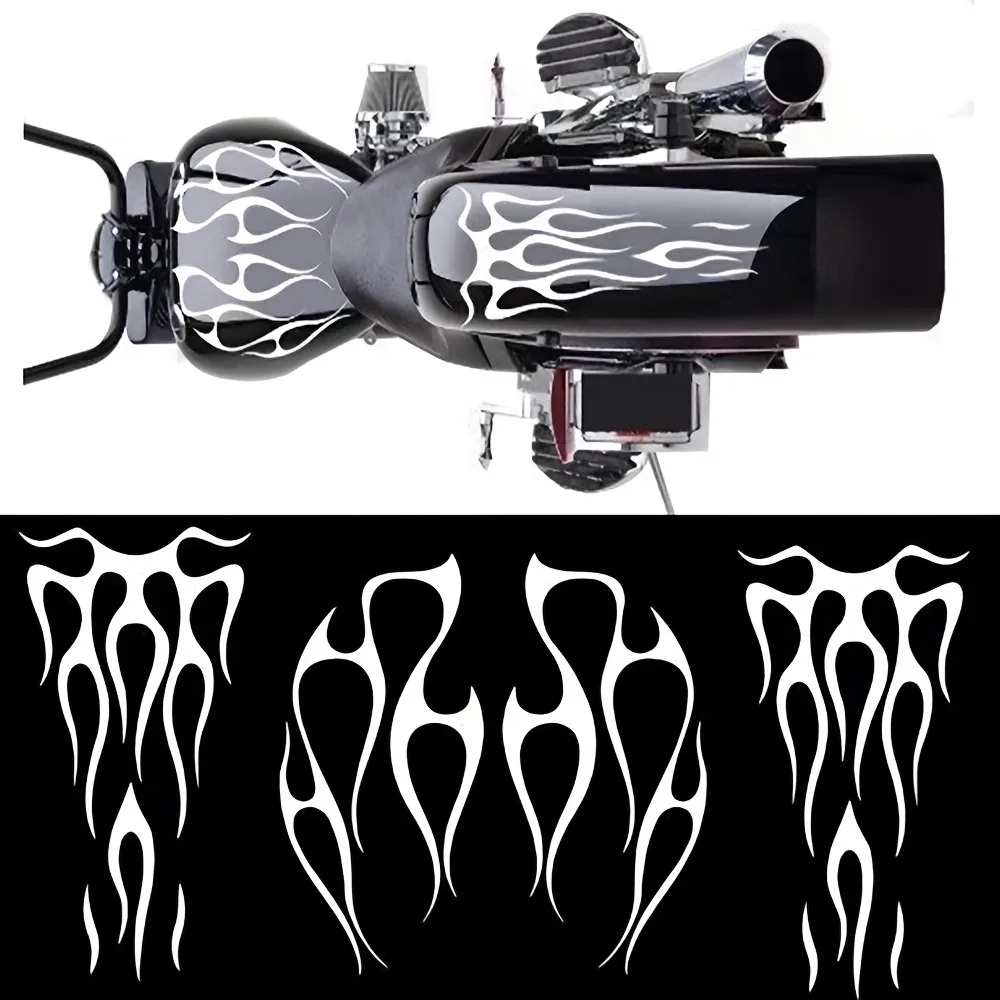 

Cartoon Flame Pattern Auto Motorcycle Stickers On The Car For Jeep Sticker Large Vinyl Military Hood Graphic Body Fits