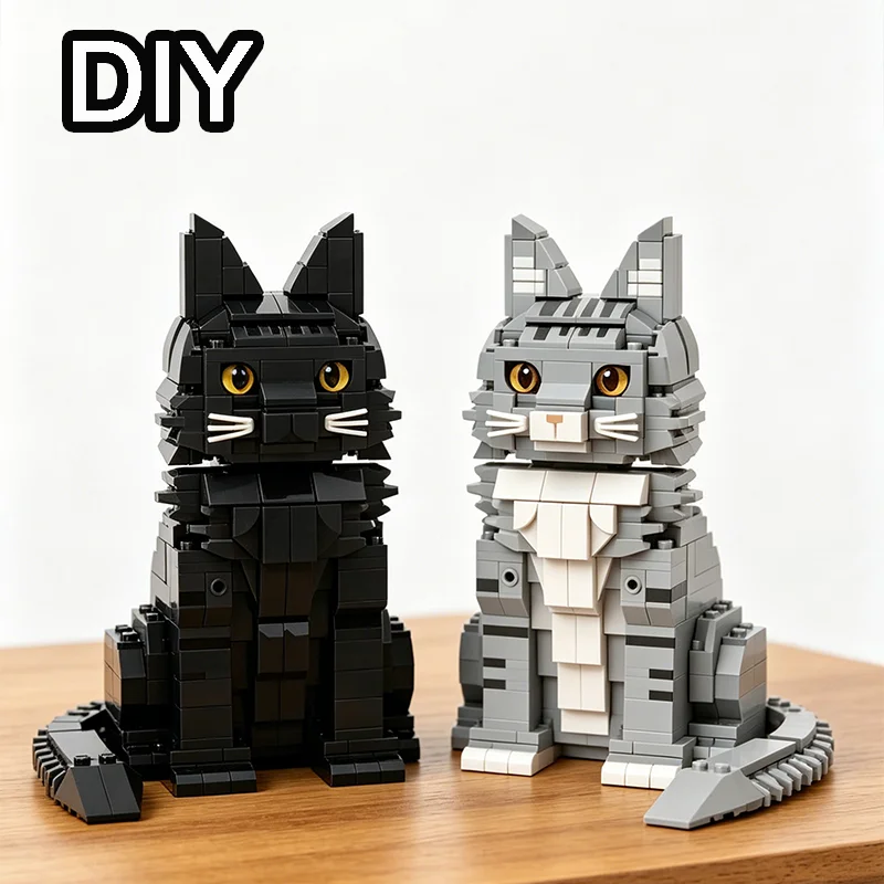DIY Maine Coon Building Blocks - Home Office Building 评论和价格