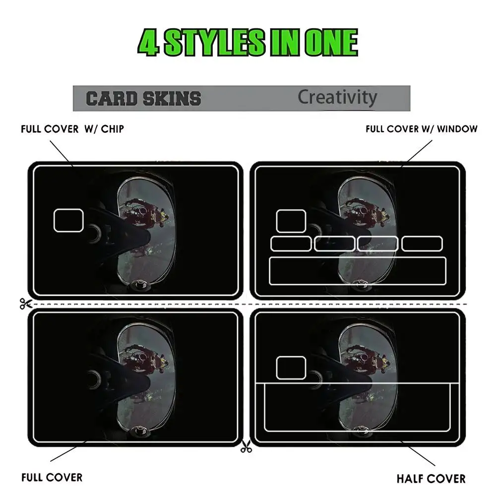 Scuba Diving Card Sticker Diy Decorate Exquisite Bank Card Decals Patch Documents Birthday Gift