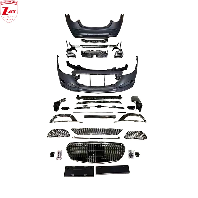 Z-ART 2021 S Class Maybach Body Kit for Mercedes Benz S Tuning Body Kit for W223 Retrofit Body Kit