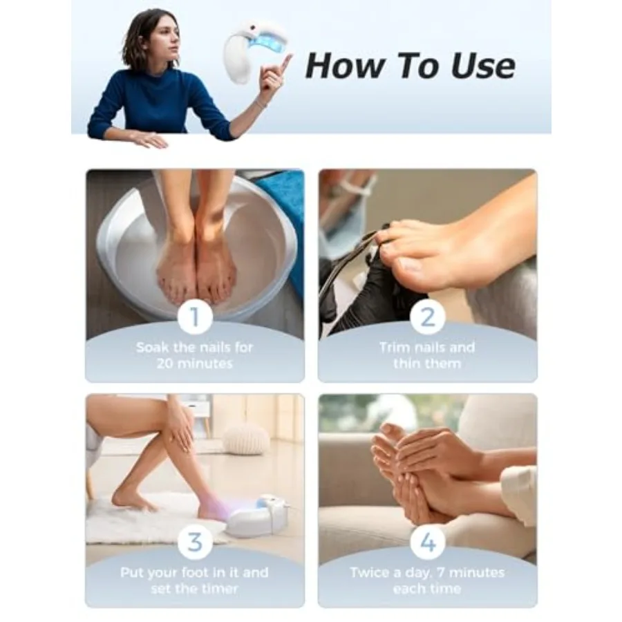 อุปกรณ์ทำความสะอาดเล็บแบบพกพาสำหรับใช้ในบ้าน พร้อมฟังก์ชั่นสำหรับรักษาเล็บมือและเล็บเท้าที่มีความเสียหายหรือไม่แข็งแรง