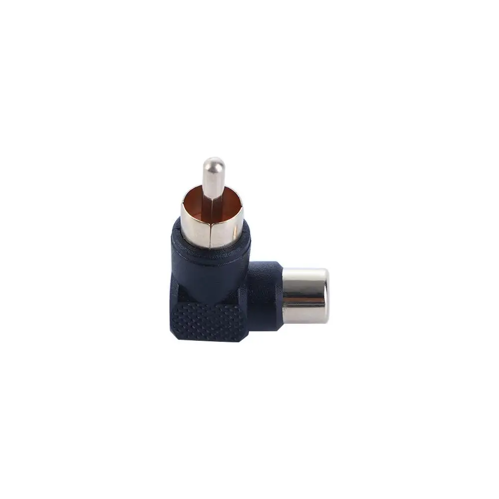 

Plug Gold Plating L Splitter Converter Audio Converter Right Angle RCA Connector Plug Male To Female RCA Adapter Audio Adapter