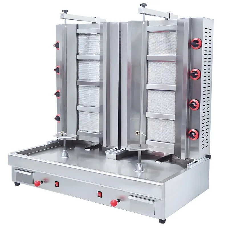 Professional Home Restaurant Use Double-Head Shawarma Kebab Grill Machine Commercial Meat Processing New