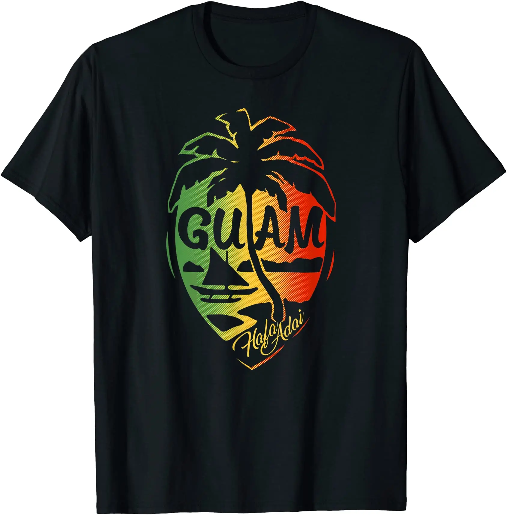 100% Cotton Love Script Guam T-Shirt Mens Womens Guamanian Islander Gift Hip Hop T Shirts Size XS-5XL