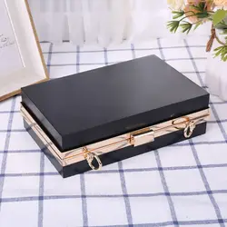 Rectangle Metal Frame Box Purses Handles for DIY Handbags Evening Bag Clutch Acc