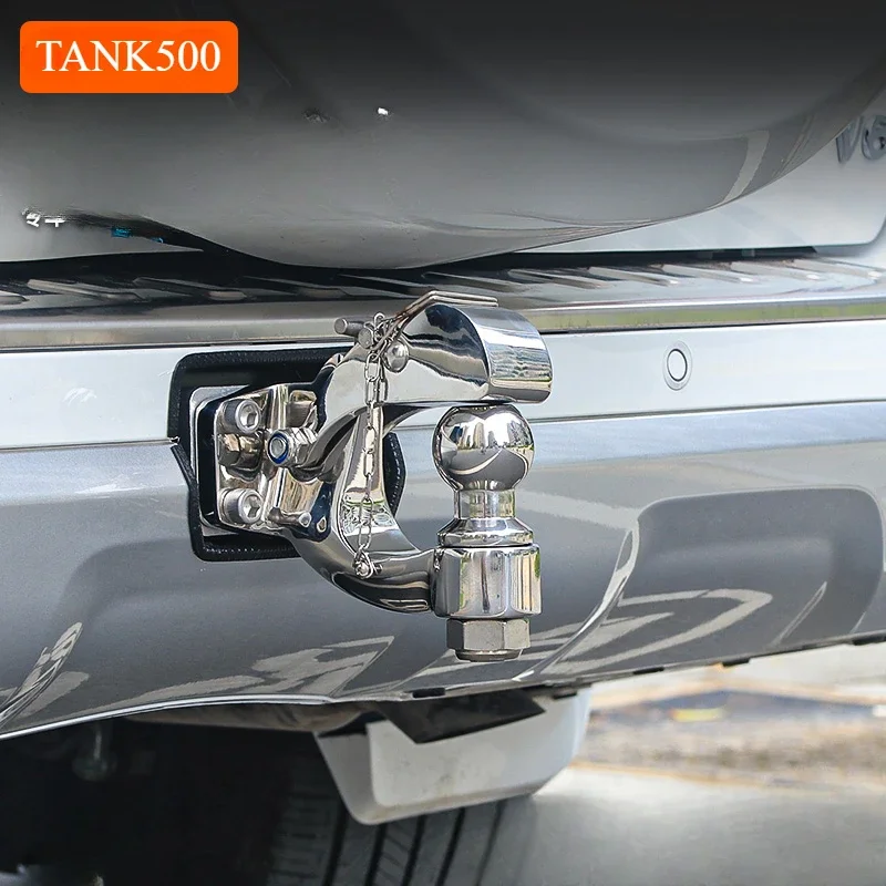 

For tank 500 trailer hook stainless steel rogue hook cross modified rear bar traction anti-collision exterior accessories