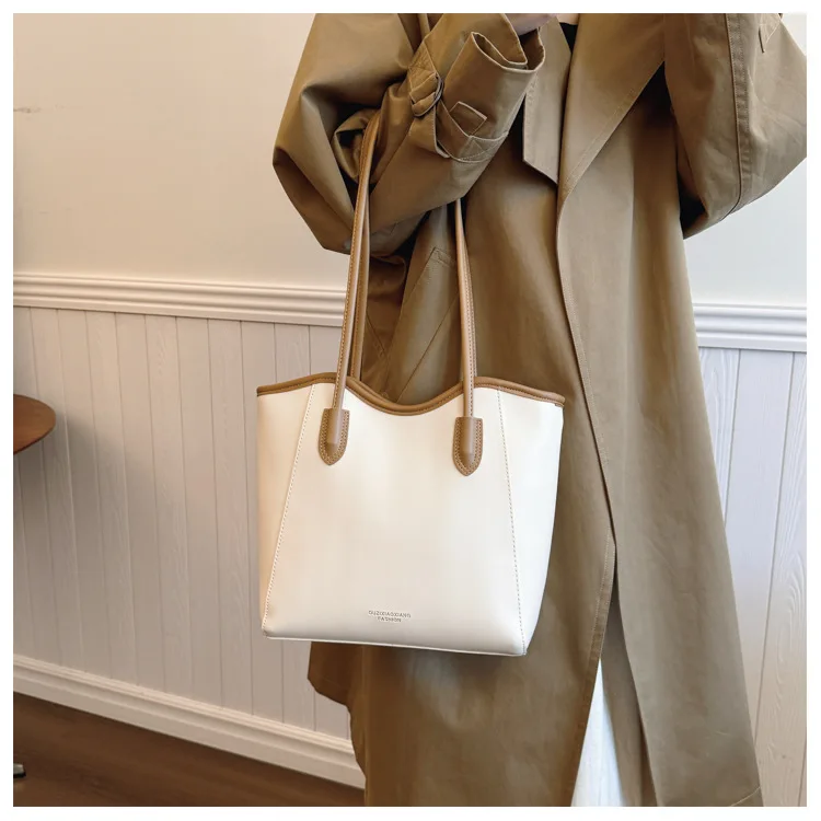 

Bag women's niche high sense 2025 new women's bag tote bag large capacity women's leather shoulder bag handbag