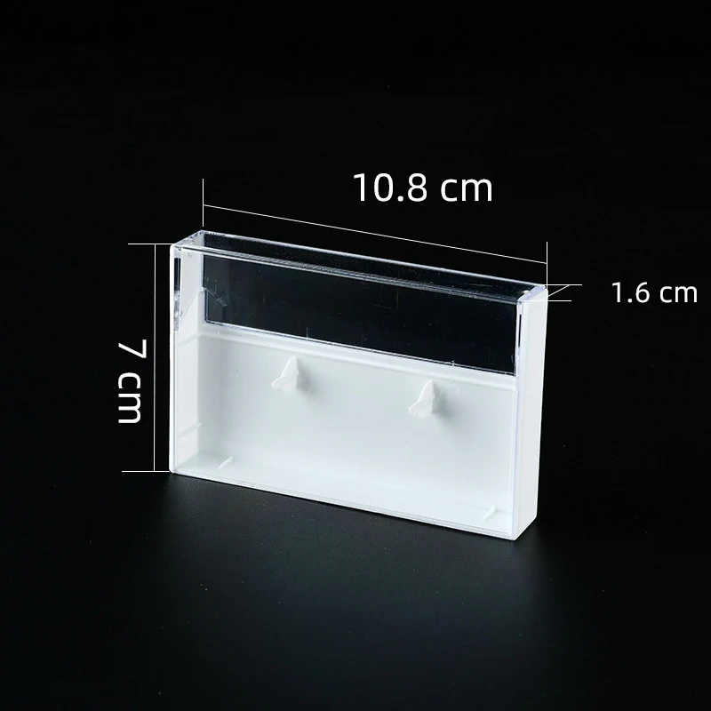 Practical Recording Blank Cassette Case Audio Storage Box Transparent Plastic Packaging Box