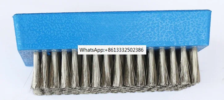 

Brush plastic handle steel wire brush wallpaper printing anilox roll cleaning 0.076 wire diameter corrosion and resistance