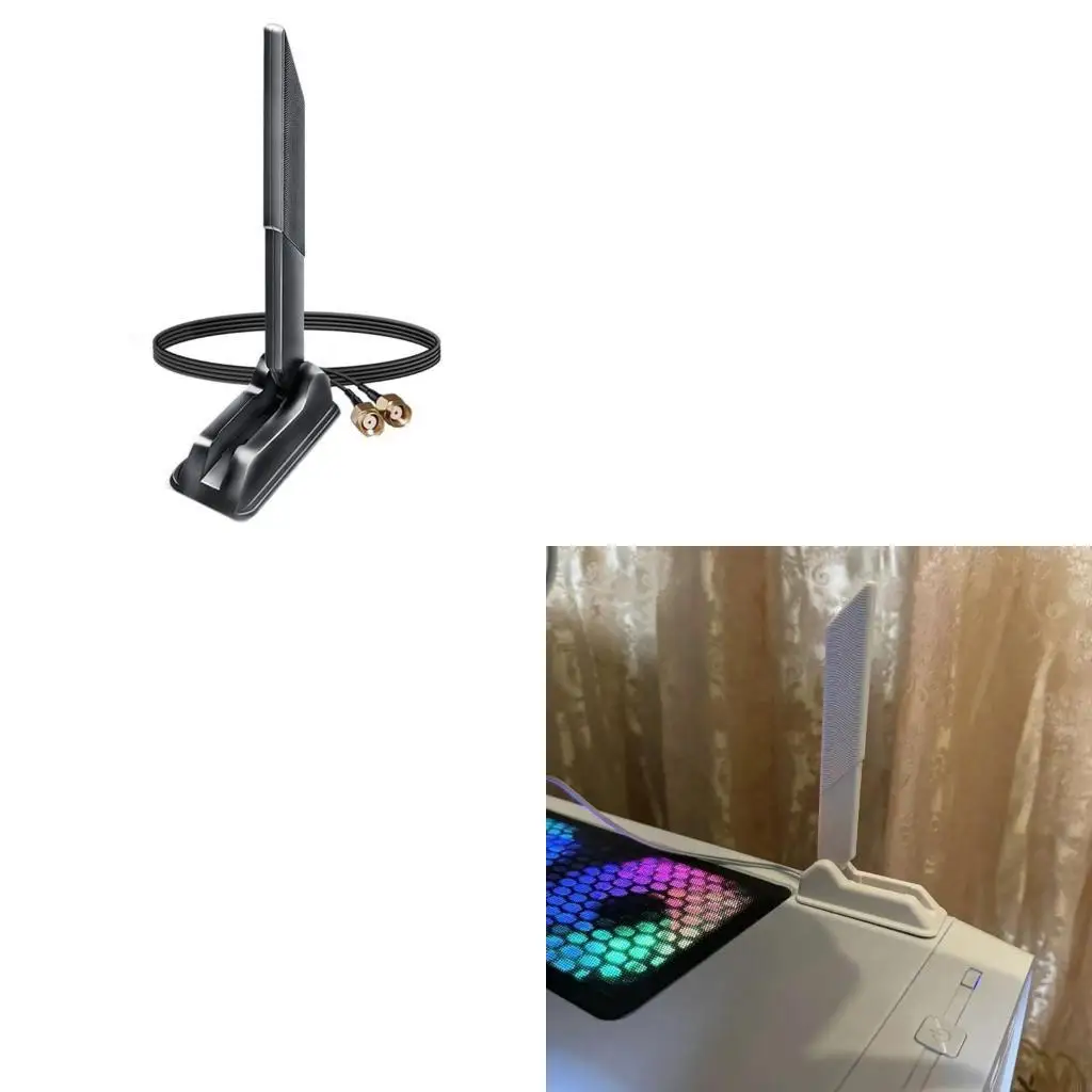 

896F 2 4G 6G Wi -Fi6e Магнитное основание 12 дБ высокое увеличение 2SMA резьбы складываемые антенны