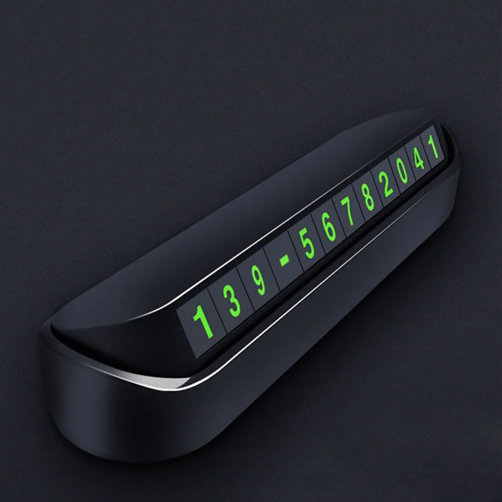 

Temporary Car Parking Phone Number Board Temporary Parking Holder Panel Bracket (Black)