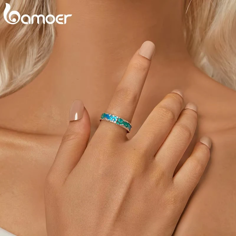 BAMOER 925 Sterling Silver Fairy Tale Rings