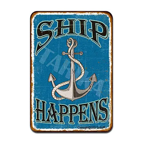 Железный постер с рисунком корабля, Оловянная вывеска, винтажный Настенный декор для кафе, бара, паба, украшение для дома и пива