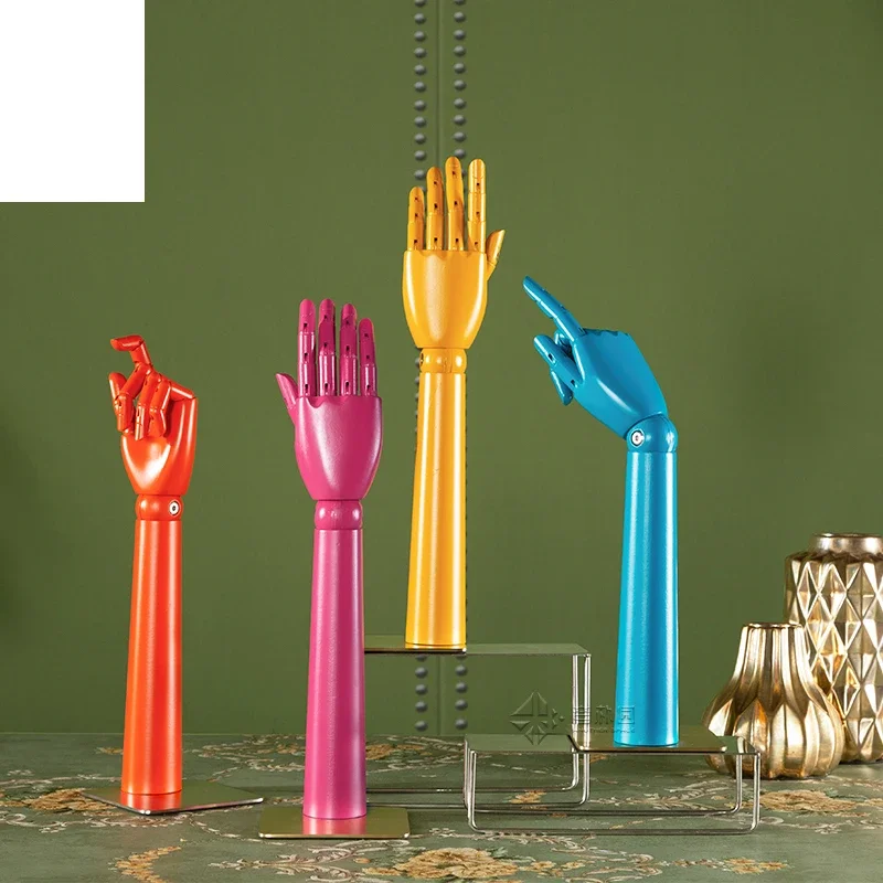 

Yipuyuan 45cm color simulation fake left and right arm model decorative props hand jewelry ring pendant display bracket