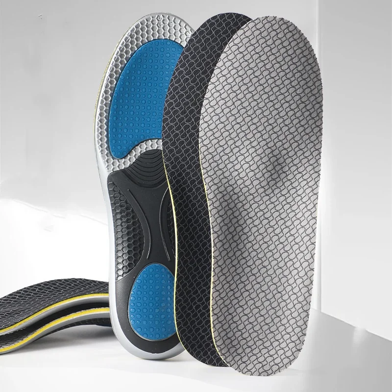 New Sports Insoles Male And Female Flat Feet Arch Support Insoles Odor Proof Breathable Sweat Absorbing Shock-absorbing Insoles